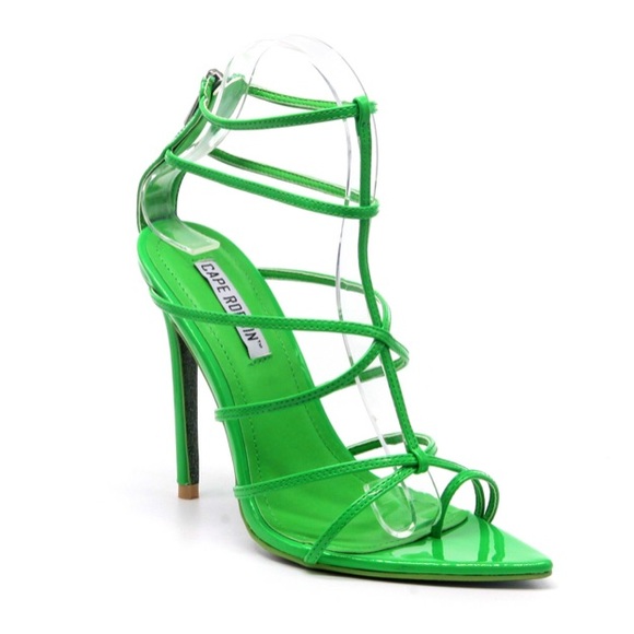 Cape Robbin Shoes - NWT🍏 Green “Friday” cage heels